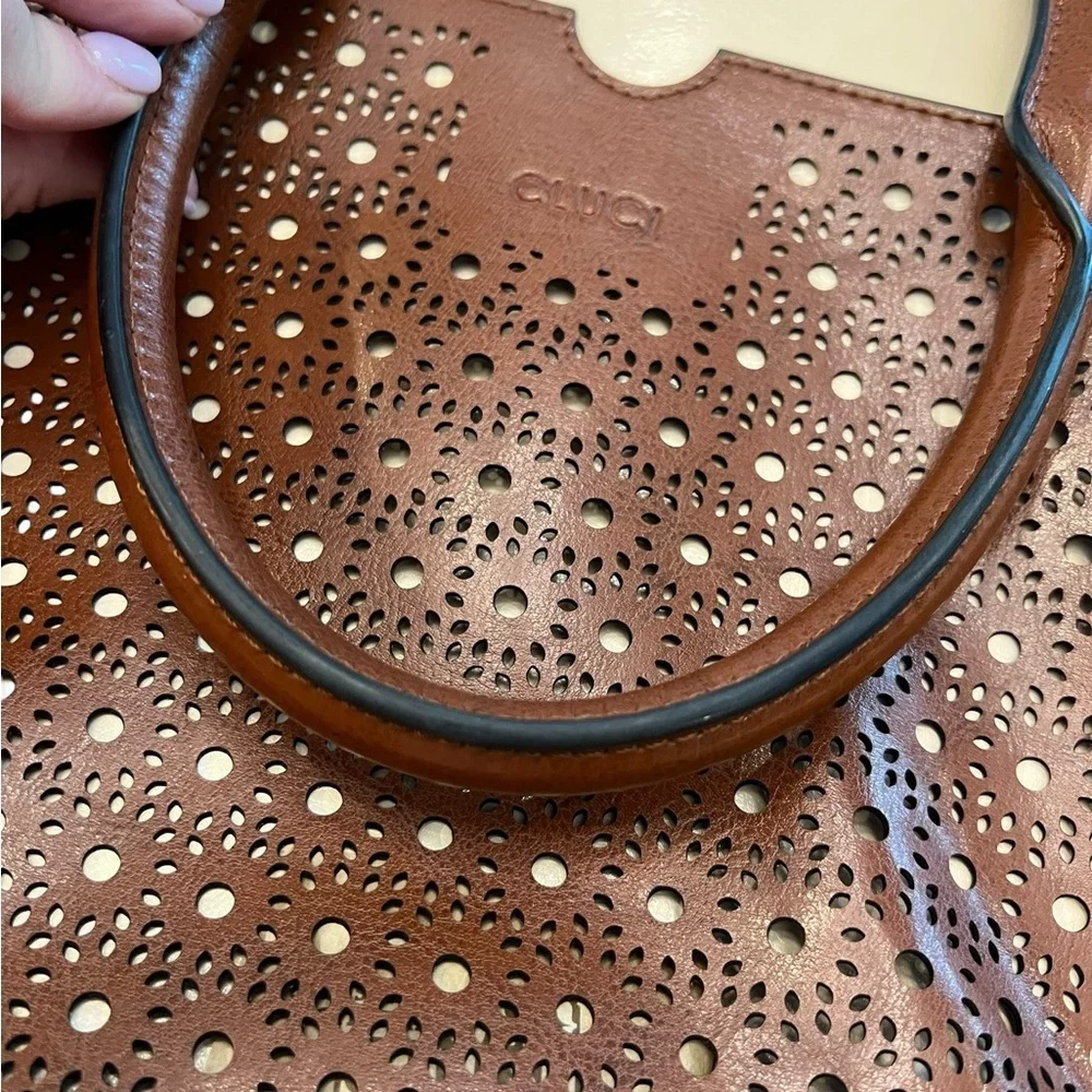 Cluci Leather Briefcase Women Laptop Bag 16.5 In Business Shoulder Strap Classic - Picture 14 of 16